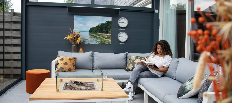 je voelt je thuis in een verandaliving tuinkamer